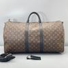 [Použité] Keepall Bandoulière 55 'Hnědé Monogramové Pletivo' - Velmi dobrý stav #1W265TF