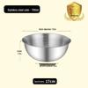 304 Stainless Steel Multi-purpose Bowl with Measuring Scale - Ideal for Beating, Baking, Kneading, Cooking, and Salads.