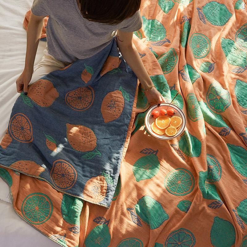 Покрывала стеганые летние в стиле бохо из хлопка и марли — фото 3