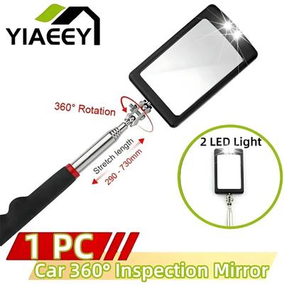 Teleskopowe elastyczne lusterko inspekcyjne do samochodu z lustrem detekcyjnym i regulowanym powiększeniem