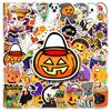 50 Halloween Doodle Cartoon Stickers Decorative Phone Case Suitcase Stickers Waterproof