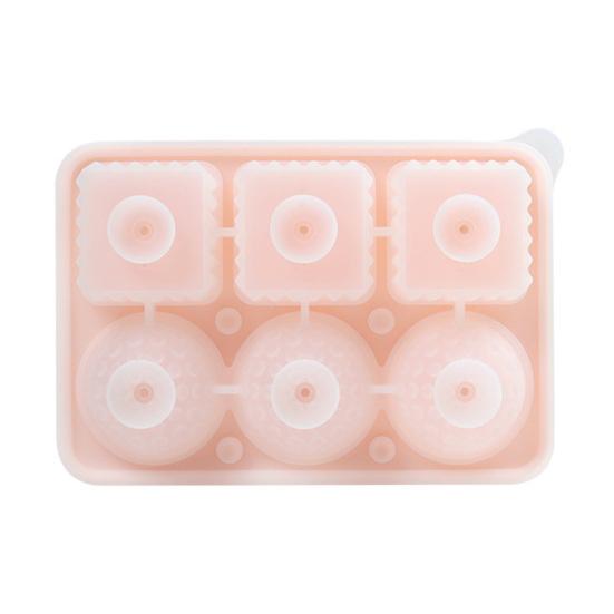 Whiskey Ice Cube Tray Silicone Ice Mold for Large Ice Balls Cubes Flexible Easy Release BPA-Free Dishwasher Safe Ice Cube