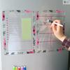 Transparent Acrylic Magnetic Calendar For Fridge Dry Erase Board Refrigerator Acrylic Board Planner Schedule Board To Do List