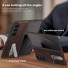 For Samsung Galaxy Z Fold 7 3 4 5 6 Z FliP 3 4 5 6 7 Folding Leather Phone Case 360 Rotating Stand Magnetic Magsafe Charging Stitching Leather Cover