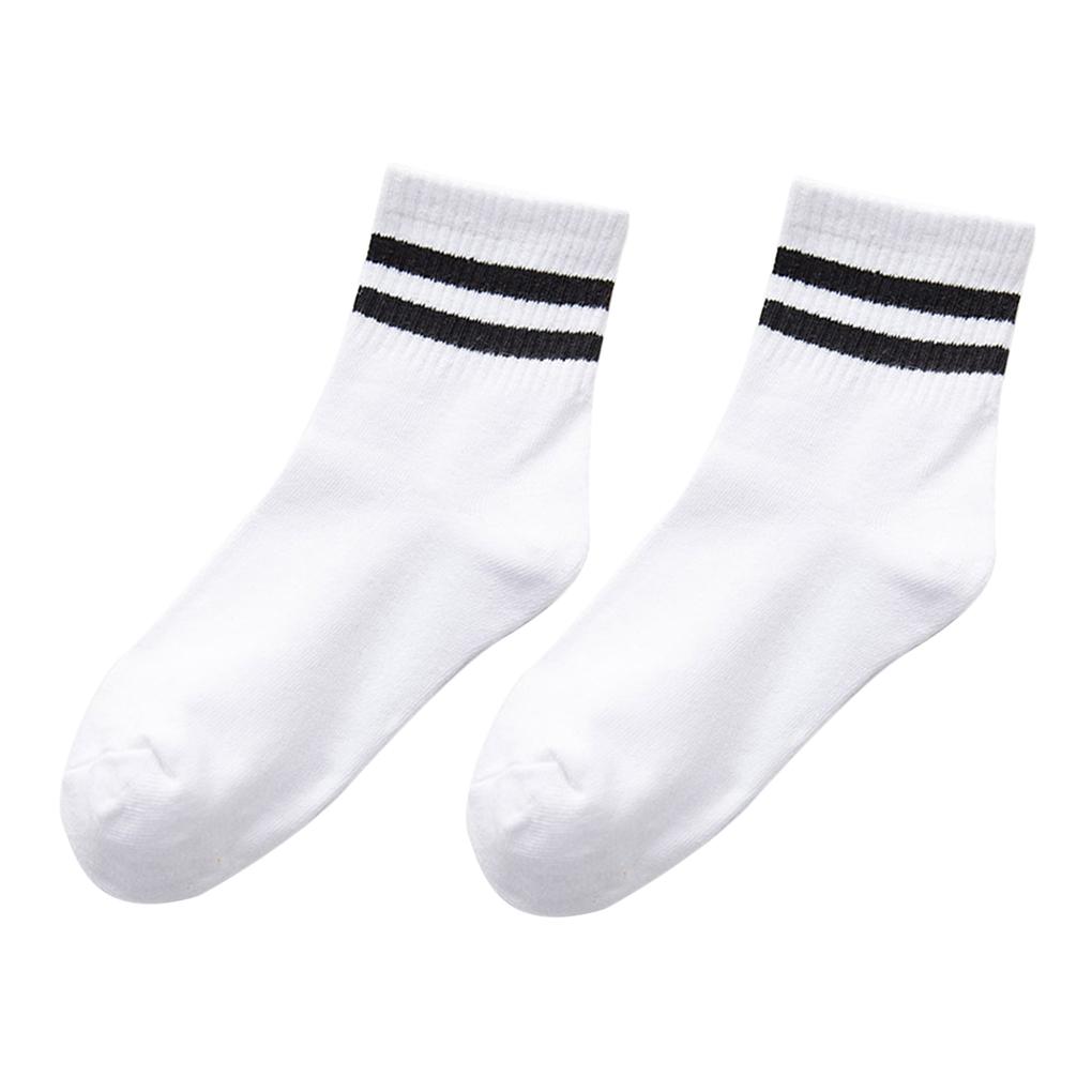 

Мужские/Женские Спортивные Хлопковые Носки с Двумя Полосками, Эластичная Манжета, Дышащие, Влагоотводящие for women