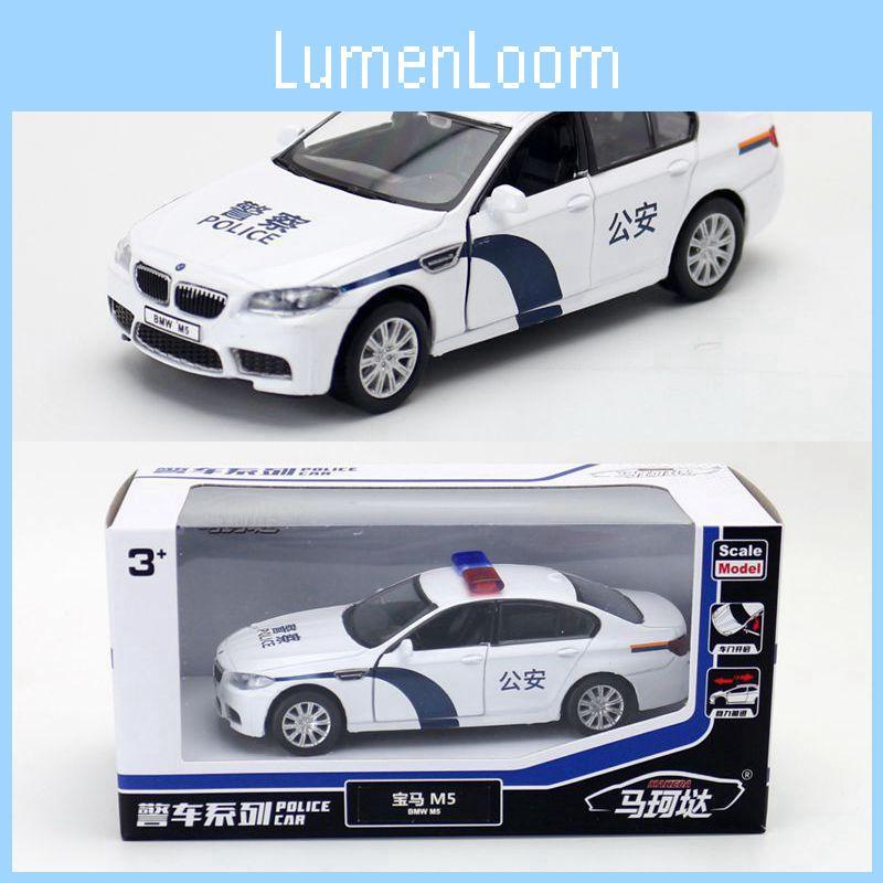 Car Alloy M5 Model 136 Scale Police Emergency Vehicle For Collectors Kids