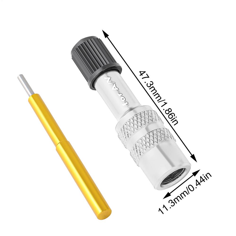 Aluminum Alloy Bike Fork Valve Adapter A/V Universal Inflatable Valve Adapter Inflatable Valve Adapter Bike Air Fork Tool