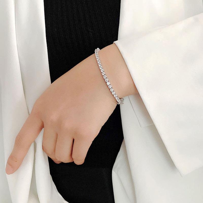 Temperament Synthetic Zircon Women bracelet Minimalism Bracelet 19cm Gift Jewelry