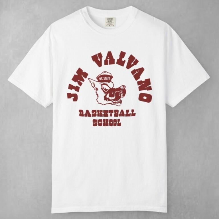 Retro NC State Jim Valvano Basketball School Unisex Tee S-5XL Unisex T-Shirt XXL