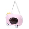 Kinder Mitfahrkoffer mit klappbarem Pedal Leichter Kinderkoffer Reisekoffer für Jungen Mädchen Pink