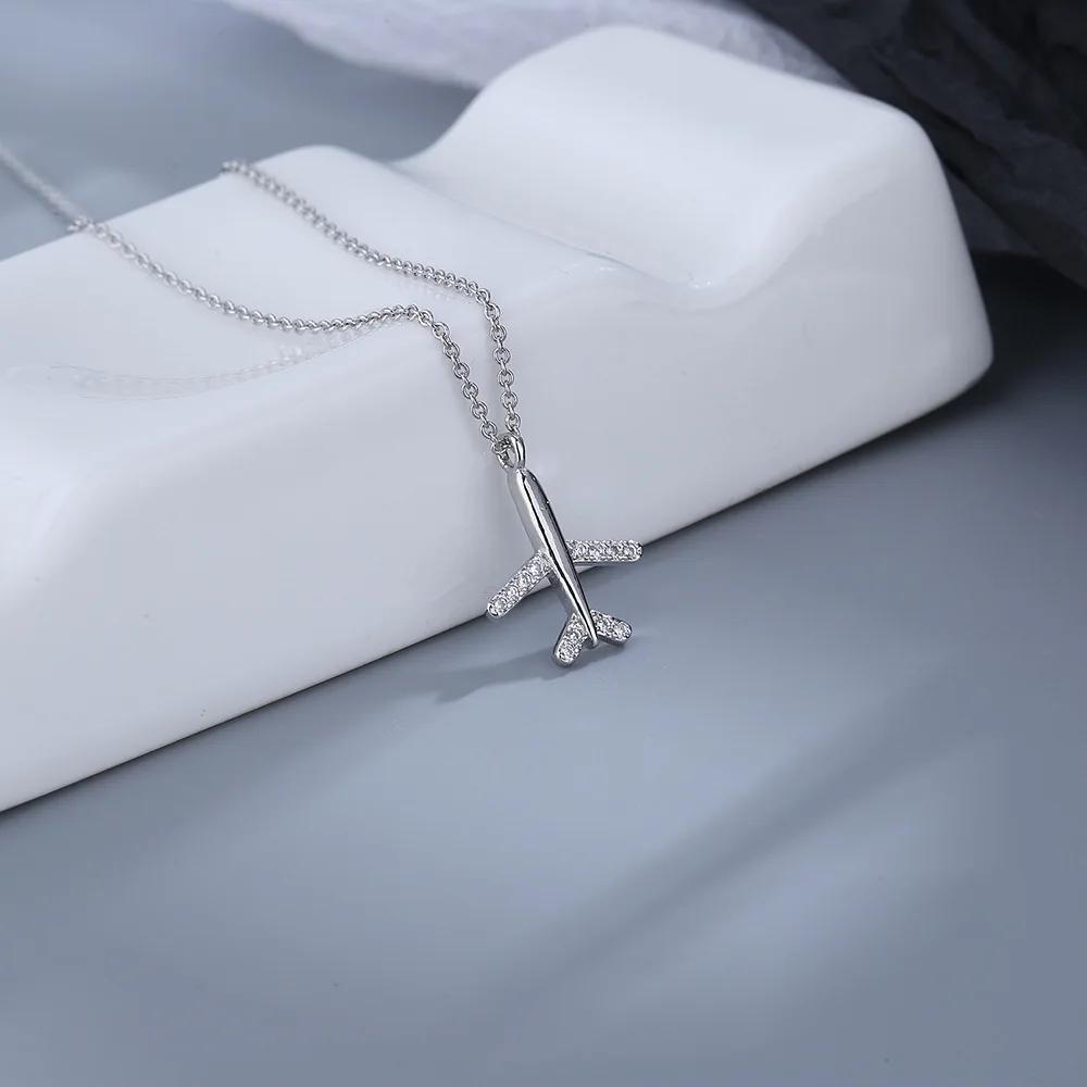 Personality Cute Pendant Clavicle Chain Women's Temperament Japanese and Korean Diamond-encrusted Aircraft Clavicle Chain