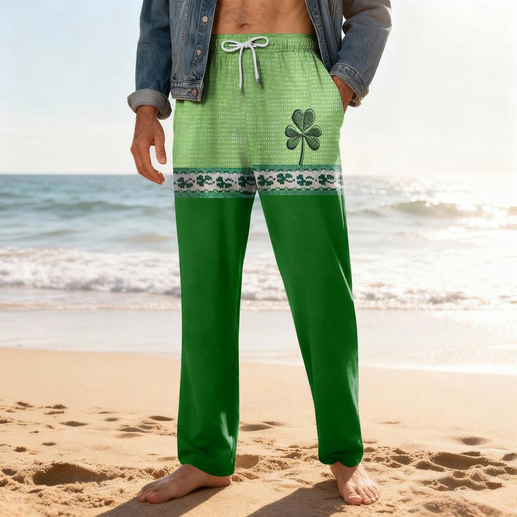 Men's Home Soft Pajama Pants Drawstring With Pockets Casual Sports Pants