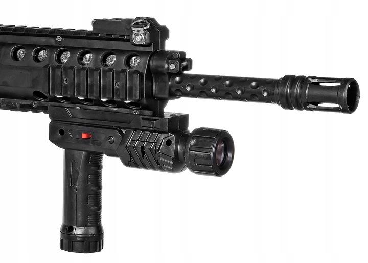 Rifle de Francotirador Automático para Bolas Airsoft Láser Mira Linterna Correa
