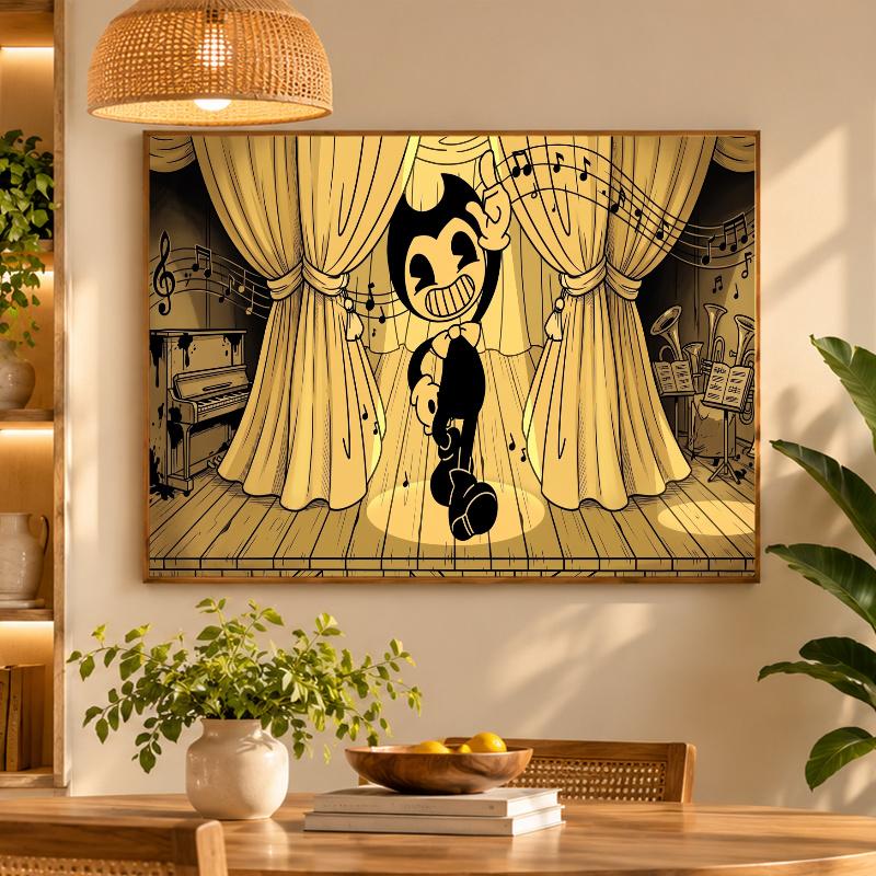 5D Diamond Painting Bendy and the Ink Machine DIY Full Drill Diamond Art Kit Home Decoration