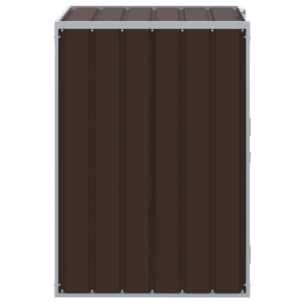 Vidaxl Single Birch Waste Bin Enclosure, 72X81X115 Cm