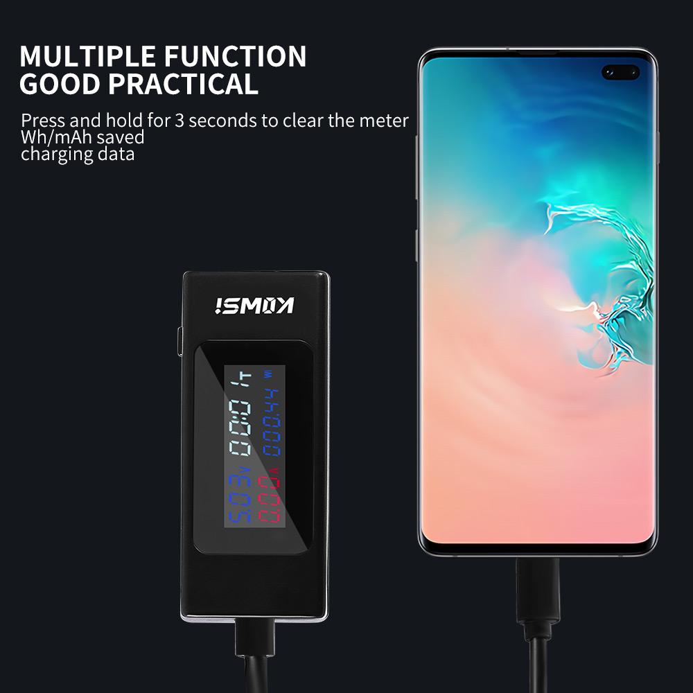 3 in 1 USB Current Voltage Charging Detector Tester Digital   Battery Voltmeter Ammeter Charger Doctor Monitor