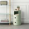 Cabinet Storage Cabinet Bedroom Furniture Modern Simple Plastic New Multi-Layer Bedside Storage Cabinet for Living Room Cylinder