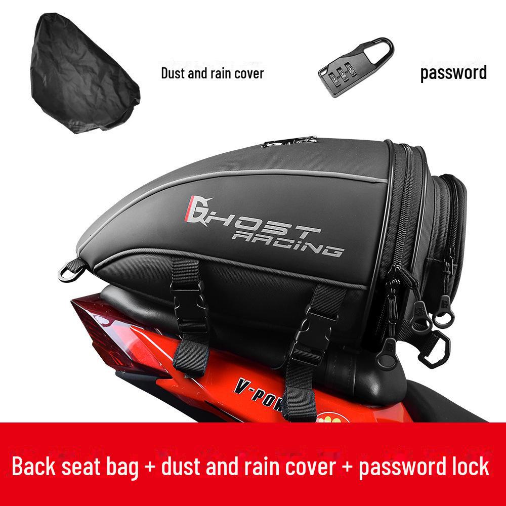 Motorcycle Tail & Backpack: Rear Seat Saddlebag for Racing & Travel