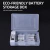 Secure Locking Battery Storage Box Space Saving Transparent Battery Case  Home Use