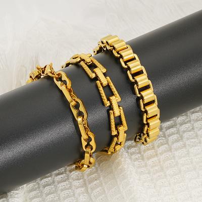 Stainless Steel Hip-Hop Bracelet Titanium Steel Exaggerated Design Sense Unisex Jewelry