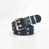 110cm Unisex Men Belts For Women High Quality Double Hole Star Eyelet Hip Hop Rock Subculture Belt Punch Free Size