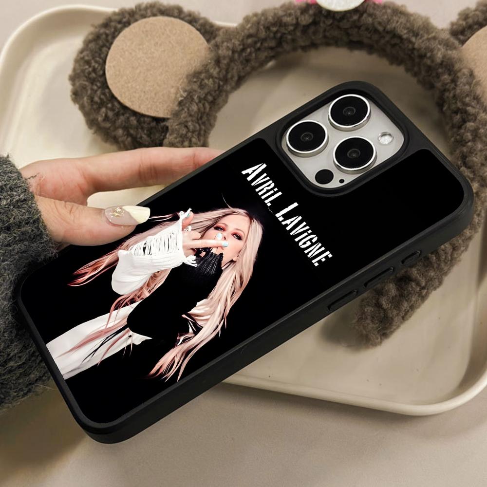 Avril Lavigne Matte Surface  Mobile Phone Case for iPhone 17 16 15 14 13 12 11 Air Pro Max Plus Colorful Cover