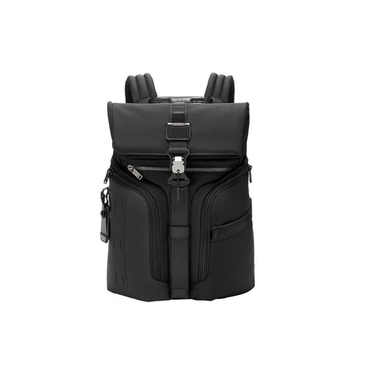 TUMI Black Nylon Backpack Handbag With