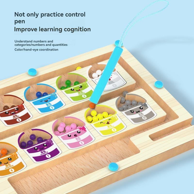 Magnetic Mini Maze Ball Walking Baby Magnetic Logic Thinking 3 To 6 Year Old Children'S Puzzle Concentration Training Toy