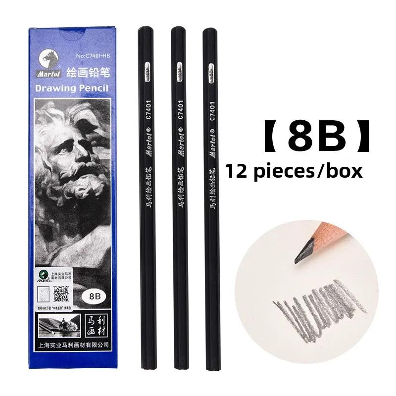 Pencil Soft Charcoal Pen Professional Sketch Charcoal Painting Brush Soft Carbon Pen Painting Supplies for Art Students