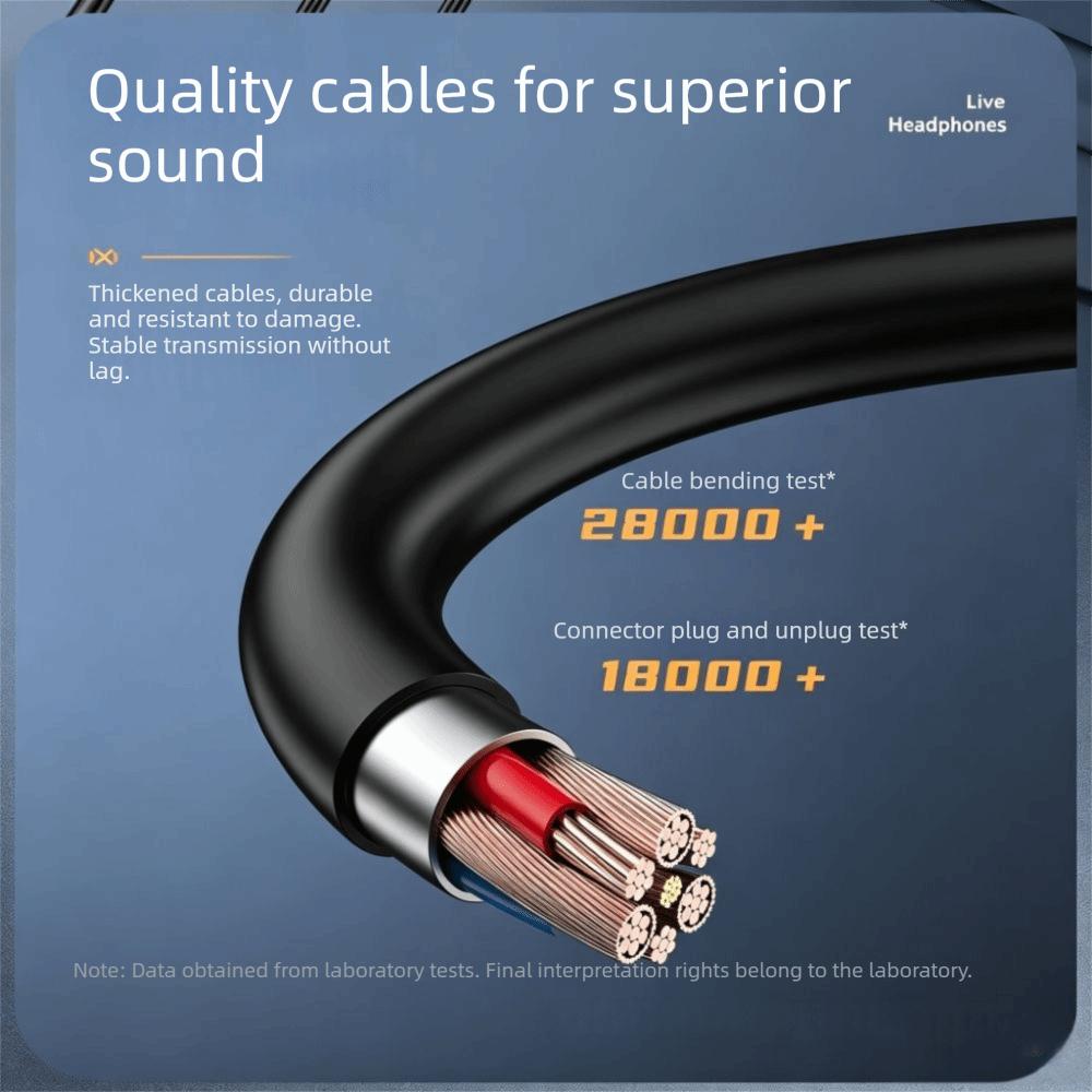 Bass Stereo Headphones 3.5mm In-ear Earbud Gamer Wired Earphone Computer