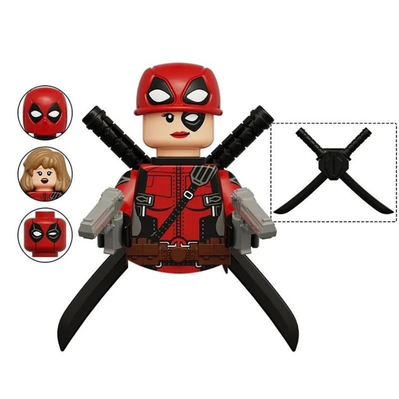 Ślepa Paczka Mini Klocki TV6205 Figurki Duży Goblin Spiderman Iron Man Venom Kapitan Hawk Deadpool Pancerz Boże Narodzenie Prezent Zabawka