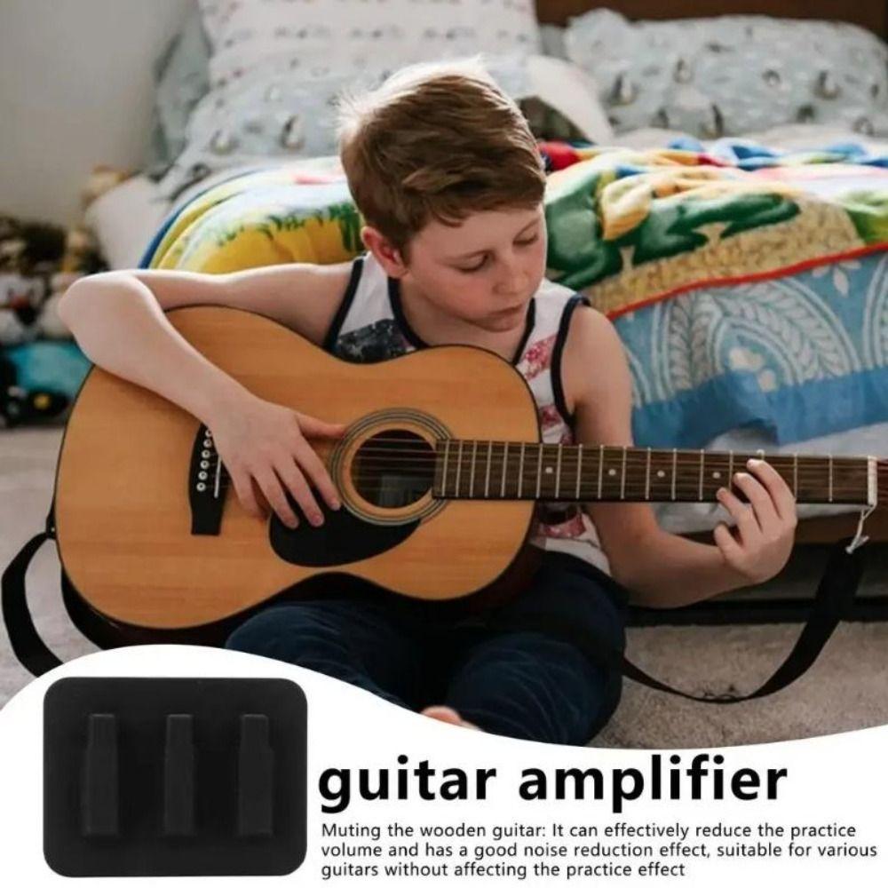 Reusable Guitar Mute Pad Soft Silicone Noise Reduction Tool Guitar String Muffler  Studio Practice