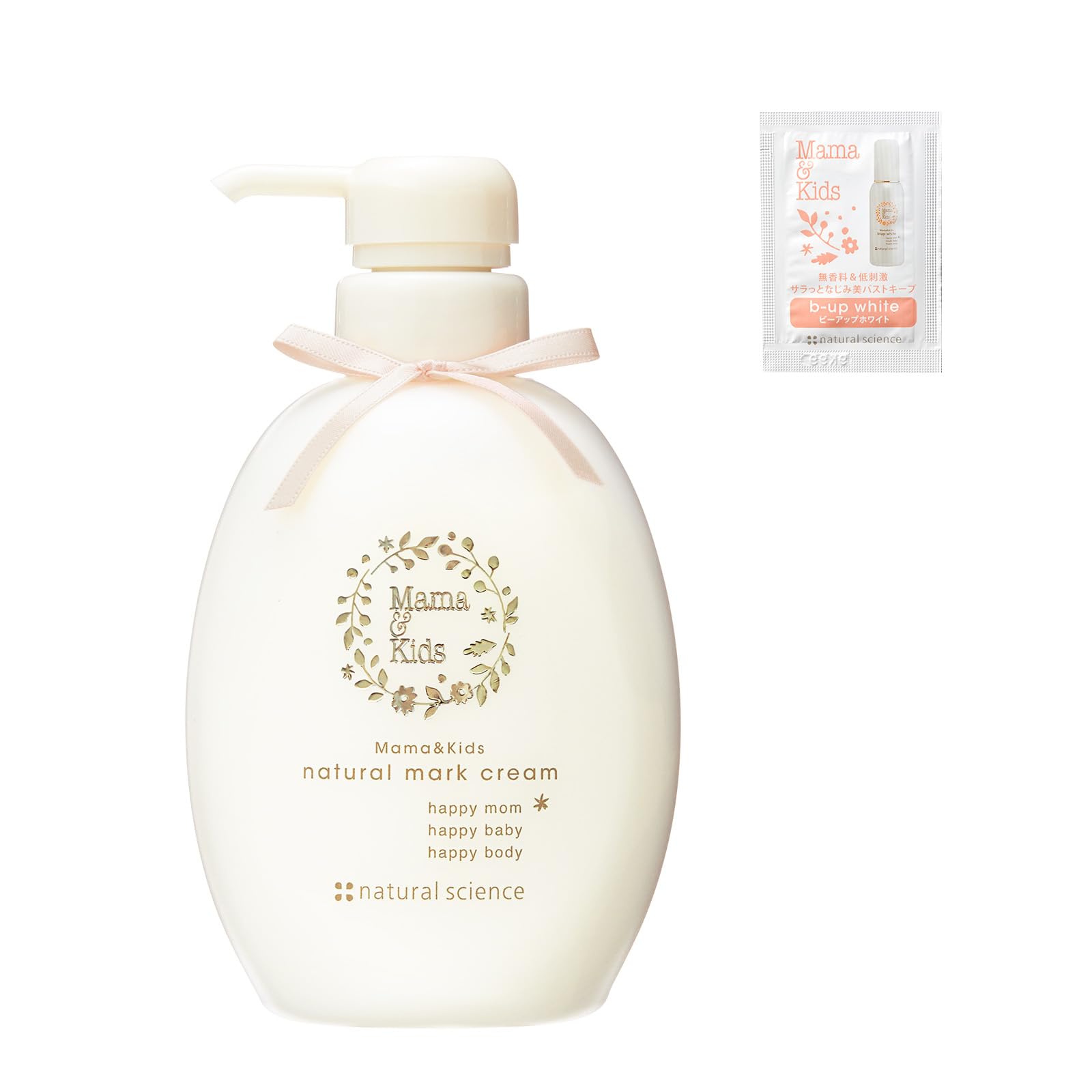

Mama&Kids [Official] Natural Mark Cream 470g (Includes 1 sample packet of Be-Up White) Maternity Pregnancy Body Care, for extremely dry and sensitive