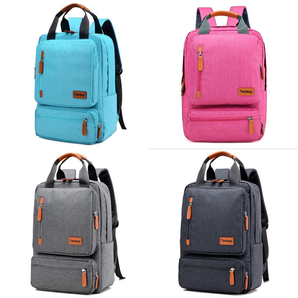 Versatile Large-capacity Canvas Schoolbag Perfect For Laptop And Daily Essentials