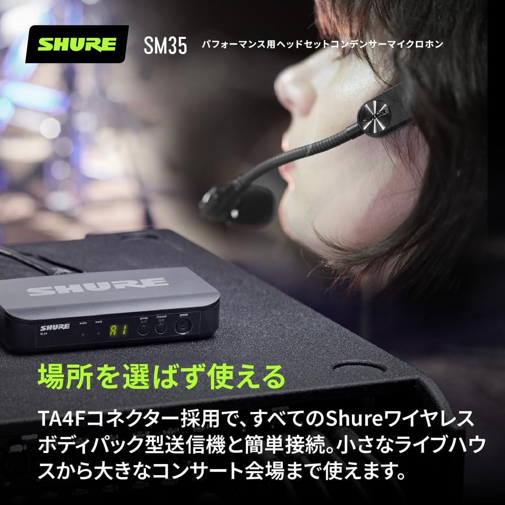 SHURE Performance Headset Condenser Microphone TA4F Connector SM35TQG []