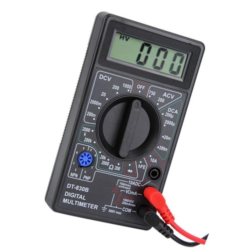 A34R DT830B Digital Multimeter 1999 Count Display Voltage And Current Meter High Precision Electric Circuit Tester Compact Desig