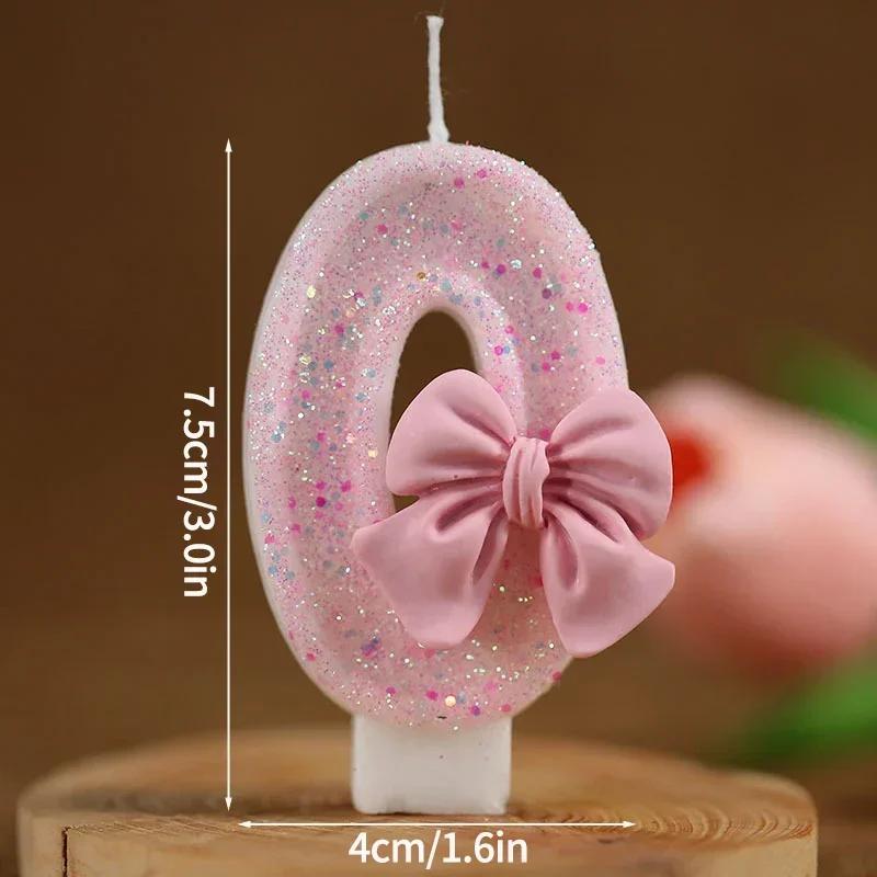 

New Handmade Purple Black Crown Number Candles 0-9 Cake Topper Birthday Wedding Baby Shower Decor