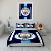 Manchester City Logo Bedding Set Bedding Duvet Cover Set Duvet Cover Pillowcases (1 * Duvet Cover 2 * Pillowcases, Without Duvet Insert)