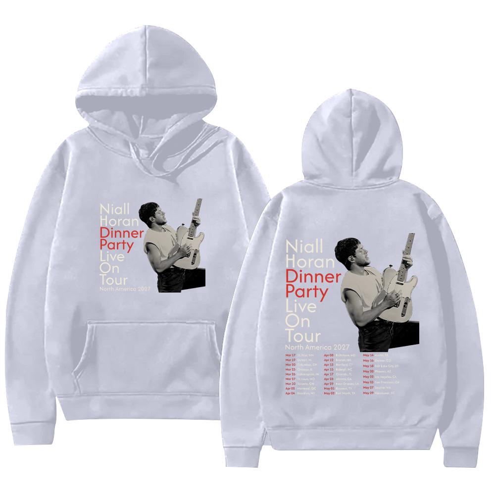 Niall Horan Dinner Party Live Tour North America 2027 Hoodie Y2k High Street Sweatshirt  Male Clothes Pullover Unisex Streetwear