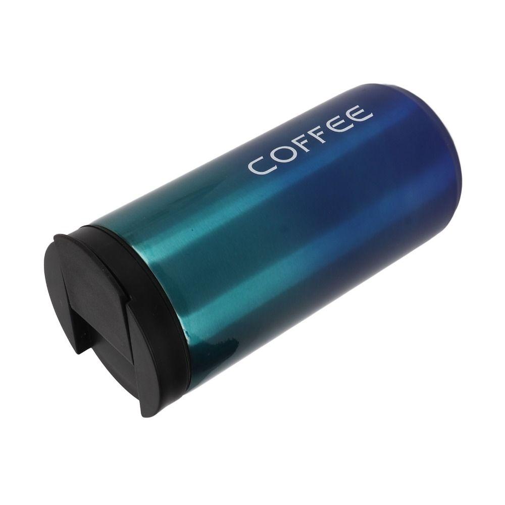 201 Shell Travel Tumbler Gradient Water Bottle Portable Insulated Coffee Mug Outdoor