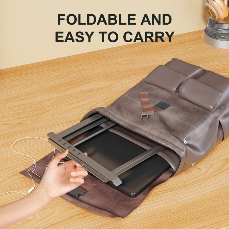 Foldable Iron Laptop Stand Multi Angle Adjustment Anti Slip Pads For Home Office Daily Use