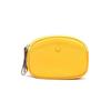 Women's Double Zipper Top Grain Cowhide Wallet: Fashionable Large Capacity Coin Purse with Hook.