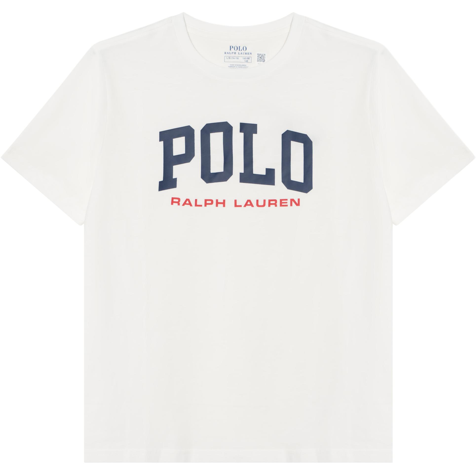 

Polo Ralph Lauren Kids Logo Print Crew Neck Прямой покрой с короткими рукавами Футболка для детей Топы белого цвета CWPOTSHY8020990100 XL