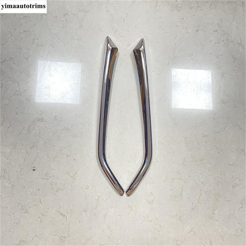 ABS Chrome Car Front Fog Light Lamp Eyelid Eyebrow Strip Cover Trim For Mazda CX-3 CX3 2015 -  Car Accessories Exterior Kit