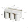 Toothbrush Cup Holder Organizer with Magnetic Punch Free