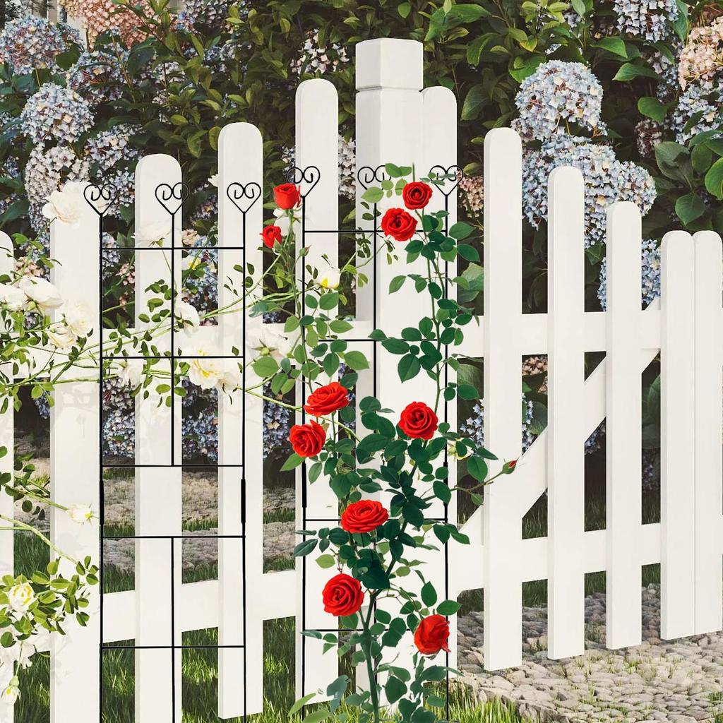 Garden Trellis Durable Garden Trellis Climbing Plant Stem Support Stake Stand Frame Vine Racks For Indoor Plant Flowers