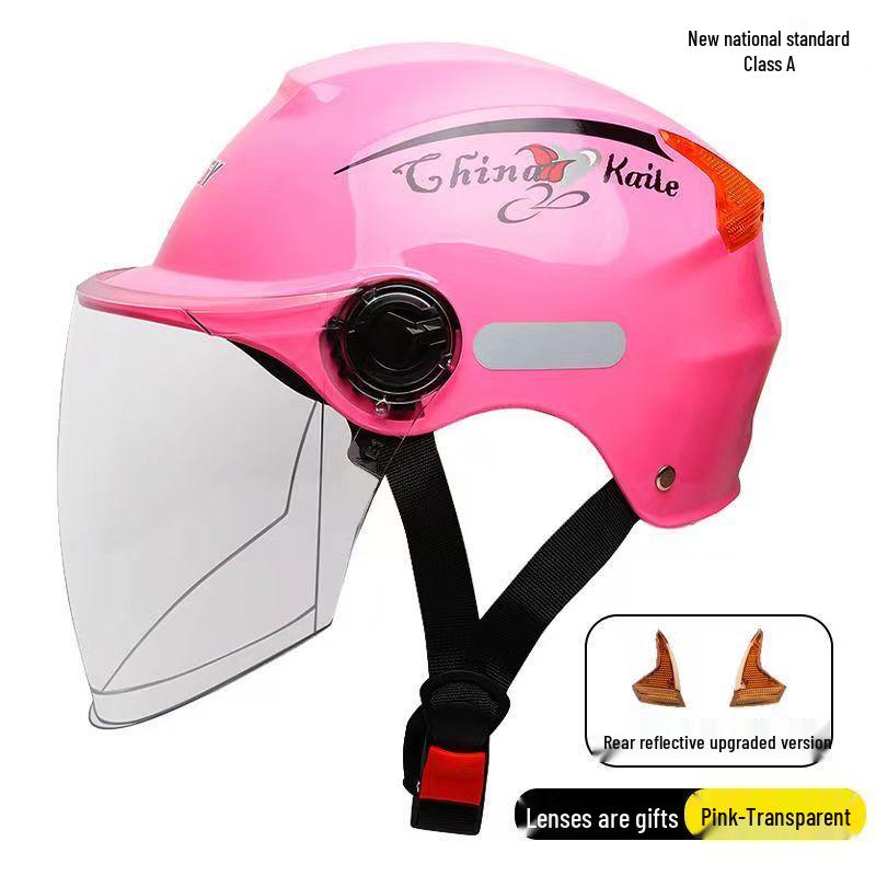 Universal Lightweight Electric Vehicle Helmet: Breathable, Sunscreen, All-Season Protection for Bikes and Motorcycles