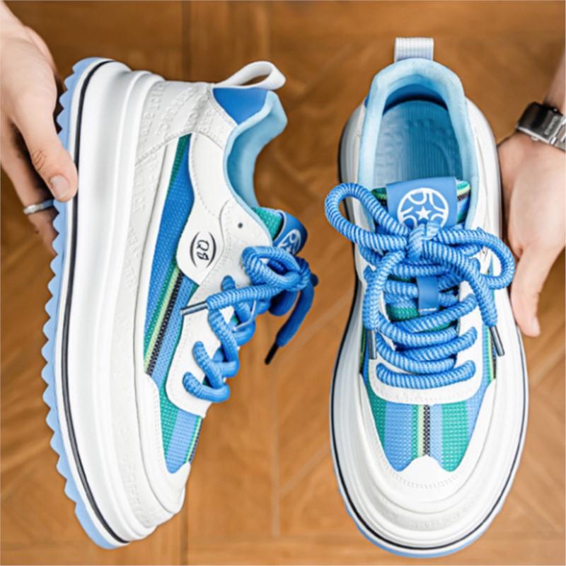 Spring Fashionable Multicolored Thick-soled Casual Trendy Height-increasing Soft-soled Comfortable Versatile Sports Shoes H147