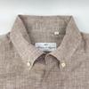 Massimo d'Augusto Dark Beige MAX6 100% Linen One-Piece Button-Down Shirt Tops M Dark beigeUsed
