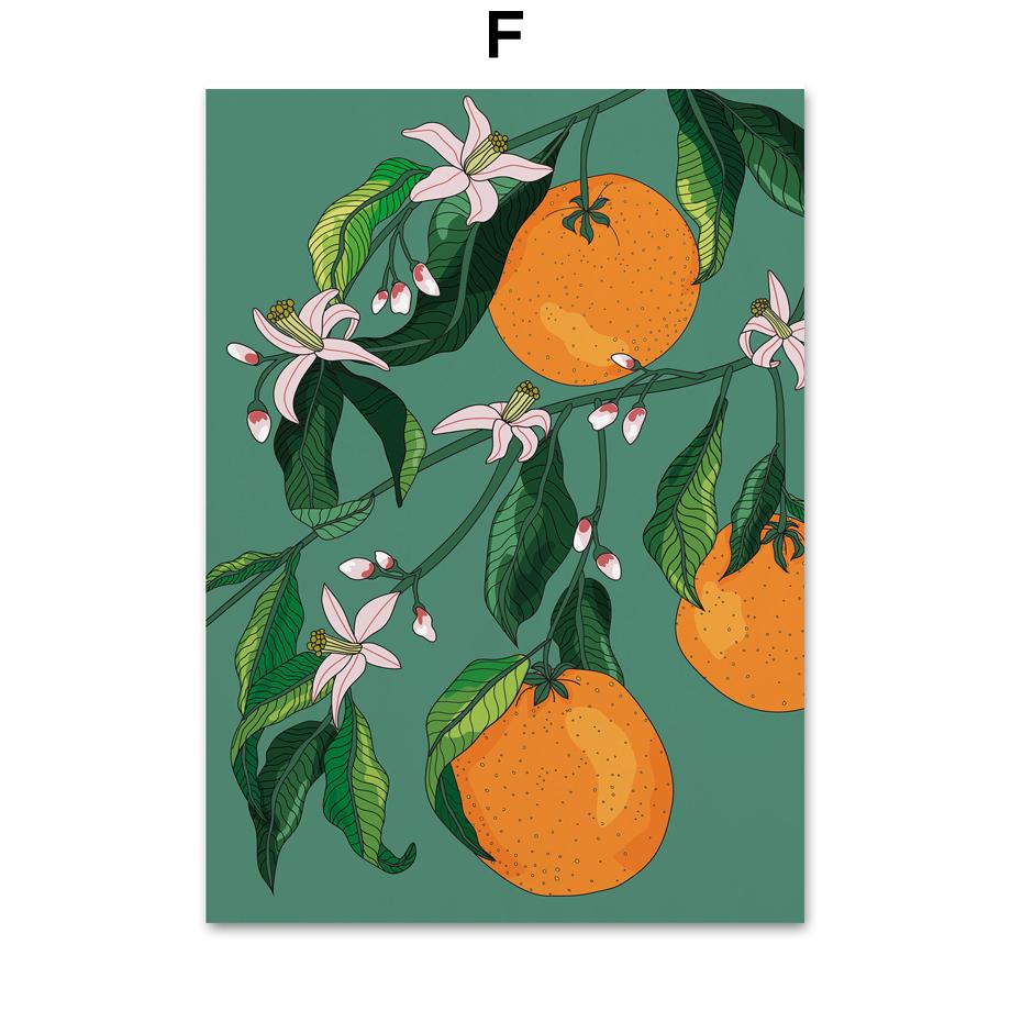 

Оранжевый лимон персик груша клубника фрукты настенная живопись на холсте плакаты на скандинавскую тему и принты настенные панно для декора гостиной A4 21X30cm No Framed